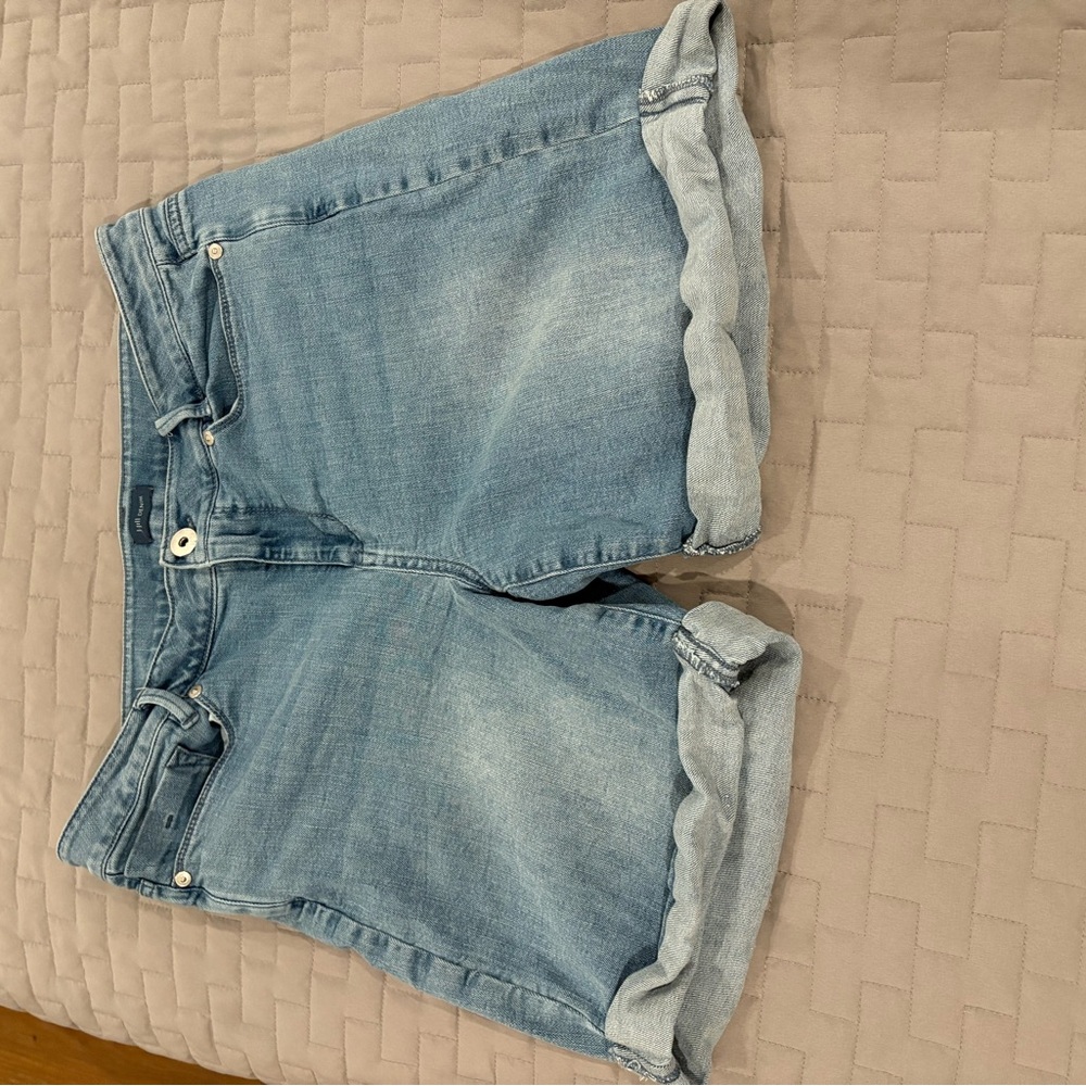 J. Jill Blue Jean Shorts with Rolled Hems
